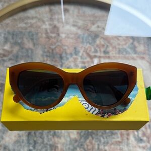 Clare V. Sophia Sunglasses in Cholocate
